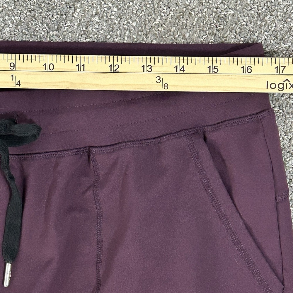 ZYIA Active Unwind Joggers Womens XL Plum Maroon Stretch Pants Drawstring EUC - Picture 8 of 10